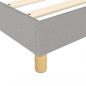 Preview: Boxspringbett mit Matratze Hellgrau 90x190 cm Stoff