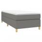 Preview: Boxspringbett mit Matratze Dunkelgrau 90x190 cm Stoff