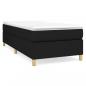 Preview: Boxspringbett mit Matratze Schwarz 90x190 cm Stoff