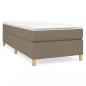 Preview: Boxspringbett mit Matratze Taupe 90x190 cm Stoff