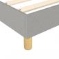 Preview: Boxspringbett mit Matratze Hellgrau 90x200 cm Stoff