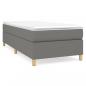 Preview: Boxspringbett mit Matratze Dunkelgrau 90x200 cm Stoff