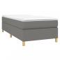 Preview: Boxspringbett mit Matratze Dunkelgrau 90x200 cm Stoff