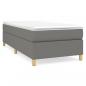 Preview: Boxspringbett mit Matratze Dunkelgrau 100x200 cm Stoff