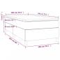 Preview: Boxspringbett mit Matratze Dunkelgrau 100x200 cm Stoff