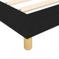 Preview: Boxspringbett mit Matratze Schwarz 100x200 cm Stoff