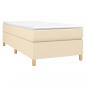 Preview: Boxspringbett mit Matratze Creme 100x200 cm Stoff