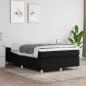 Preview: ARDEBO.de - Boxspringbett mit Matratze Schwarz 120x200 cm Stoff