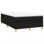 Preview: Boxspringbett mit Matratze Schwarz 120x200 cm Stoff