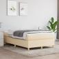 Preview: ARDEBO.de - Boxspringbett mit Matratze Creme 120x200 cm Stoff