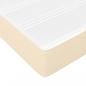 Preview: Boxspringbett mit Matratze Creme 120x200 cm Stoff