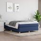 Preview: ARDEBO.de - Boxspringbett mit Matratze Blau 140x190 cm Stoff