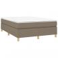 Preview: Boxspringbett mit Matratze Taupe 140x200 cm Stoff