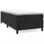 Preview: Boxspringbett mit Matratze Schwarz 80x200 cm Samt