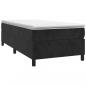 Preview: Boxspringbett mit Matratze Schwarz 80x200 cm Samt