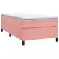 Preview: Boxspringbett mit Matratze Rosa 80x200 cm Samt