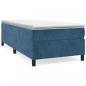 Preview: Boxspringbett mit Matratze Dunkelblau 90x190 cm Samt