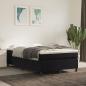 Preview: ARDEBO.de - Boxspringbett mit Matratze Schwarz 120x200 cm Samt