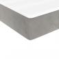 Preview: Boxspringbett mit Matratze Hellgrau 140x190 cm Samt