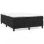 Preview: Boxspringbett mit Matratze Schwarz 140x190 cm Samt