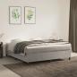 Preview: ARDEBO.de - Boxspringbett mit Matratze Hellgrau 160x200 cm Samt