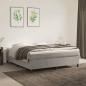 Preview: ARDEBO.de - Boxspringbett mit Matratze Hellgrau 180x200 cm Samt