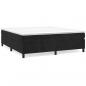 Preview: Boxspringbett mit Matratze Schwarz 200x200 cm Samt