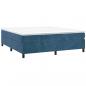 Preview: Boxspringbett mit Matratze Dunkelblau 200x200 cm Samt