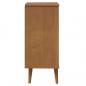 Preview: Schubladenschrank MOLDE Braun 40x35x82 cm Massivholz Kiefer