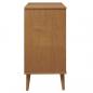 Preview: Schubladenschrank MOLDE Braun 80x40x80 cm Massivholz Kiefer