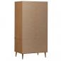 Preview: Kleiderschrank MOLDE Braun 90x55x175 cm Massivholz Kiefer