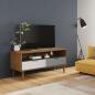 Preview: ARDEBO.de - TV-Schrank MOLDE Braun 106x40x49 cm Massivholz Kiefer