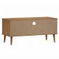 Preview: TV-Schrank MOLDE Braun 106x40x49 cm Massivholz Kiefer