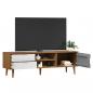 Preview: TV-Schrank MOLDE Braun 158x40x49 cm Massivholz Kiefer