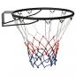 Preview: Basketballring Schwarz 45 cm Stahl