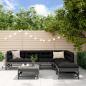 Preview: ARDEBO.de - 7-tlg. Garten-Lounge-Set Grau Massivholz Kiefer