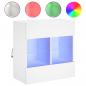 Preview: TV-Wandschrank mit LED-Leuchten Weiß 58,5x30x60,5 cm