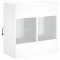 Preview: TV-Wandschrank mit LED-Leuchten Weiß 58,5x30x60,5 cm