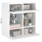 Preview: TV-Wandschrank mit LED-Leuchten Weiß 58,5x30x60,5 cm