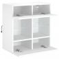 Preview: TV-Wandschrank mit LED-Leuchten Weiß 58,5x30x60,5 cm