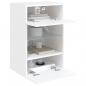 Preview: TV-Wandschrank mit LED-Leuchten Weiß 40x30x60,5 cm