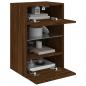 Preview: TV-Wandschrank mit LED-Leuchten Braun Eichen-Optik 40x30x60,5cm