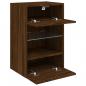 Preview: TV-Wandschrank mit LED-Leuchten Braun Eichen-Optik 40x30x60,5cm