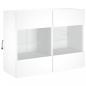 Preview: TV-Wandschrank mit LED-Leuchten Weiß 78,5x30x60,5 cm