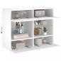 Preview: TV-Wandschrank mit LED-Leuchten Weiß 78,5x30x60,5 cm