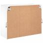 Preview: TV-Wandschrank mit LED-Leuchten Weiß 78,5x30x60,5 cm