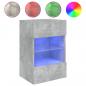 Preview: TV-Wandschrank mit LED-Leuchten Betongrau 40x30x60,5 cm