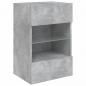 Preview: TV-Wandschrank mit LED-Leuchten Betongrau 40x30x60,5 cm