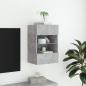 Preview: TV-Wandschrank mit LED-Leuchten Betongrau 40x30x60,5 cm