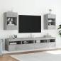 Preview: TV-Wandschrank mit LED-Leuchten Betongrau 40x30x60,5 cm